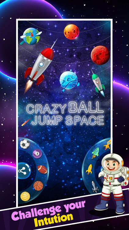 Crazy Ball Space Jump