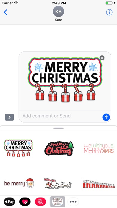 Merry Christmas Stickers screenshot 2