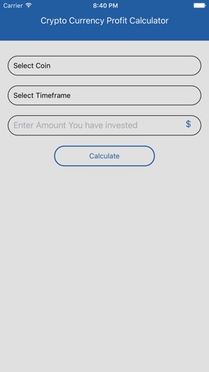 Crypto Currency Profit Calc On The App Store