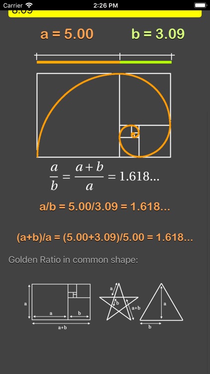 Golden Ratio Calculator Plus