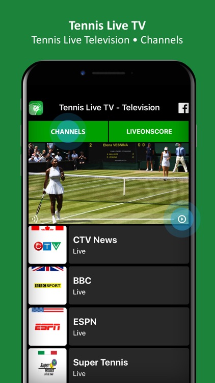Прямые видео трансляции livetv теннис. Tennis TV.