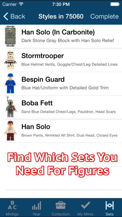 SWMinis - Lego SW Minifig Collector Screenshot 4