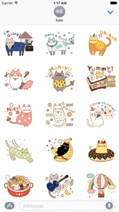 Colorful Cat Sticker screenshot 2