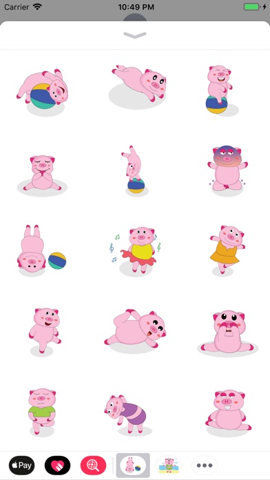 Piggy Gymnastics Animated screenshot 2