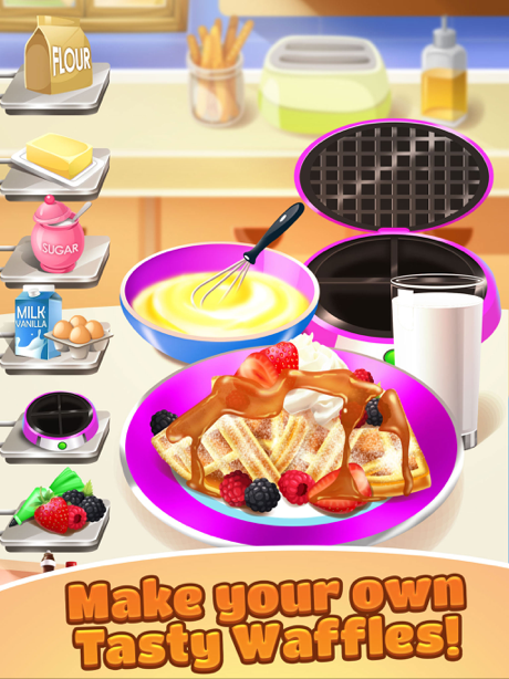 free Waffle Food Maker Cooking Game hack codes cheat codes
