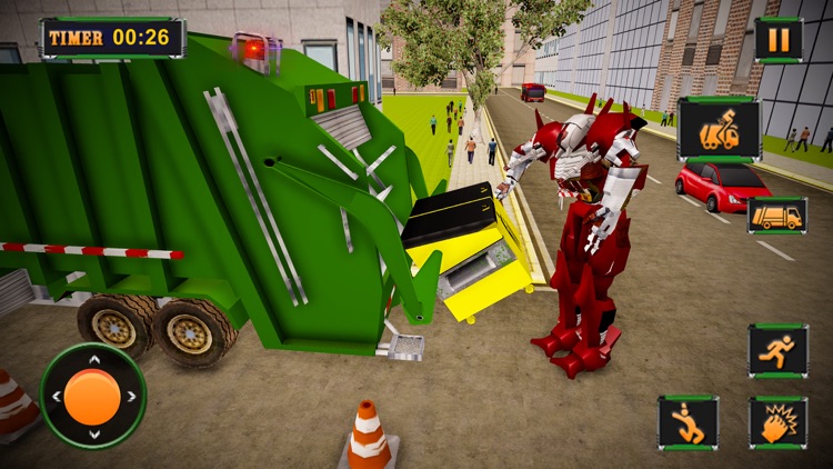 Garbage Truck Robot Transform