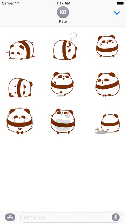 Chubby Panda Animated Sticker