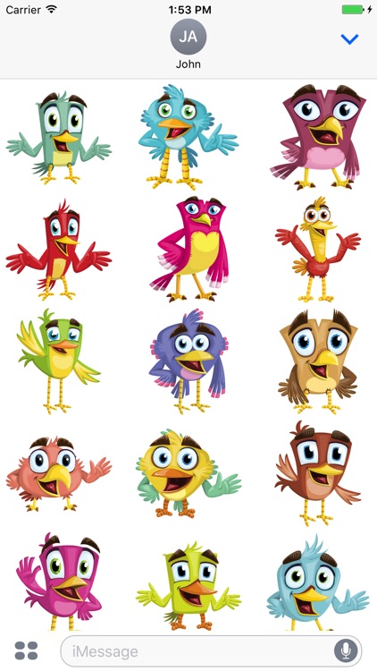 Happy Bird Stickers