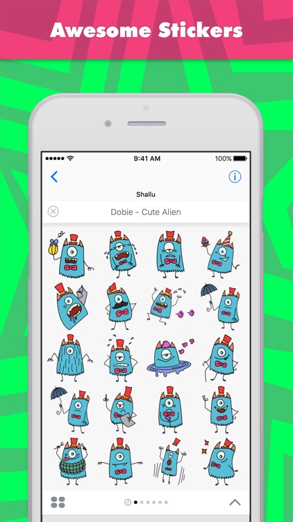 Dobie - Cute Alien stickers