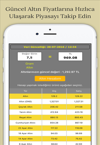 Altın Fiyatları-Altın Hesapla screenshot 2