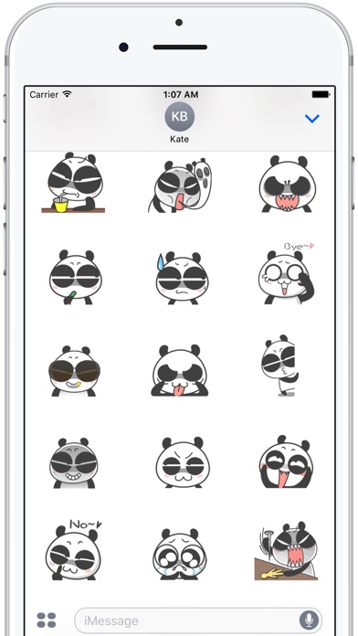 Cute Panda Emoji screenshot 2