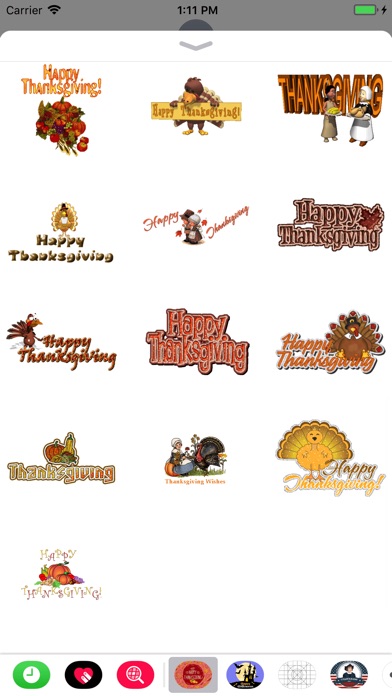Thanksgiving Day GIF Stickers screenshot 3