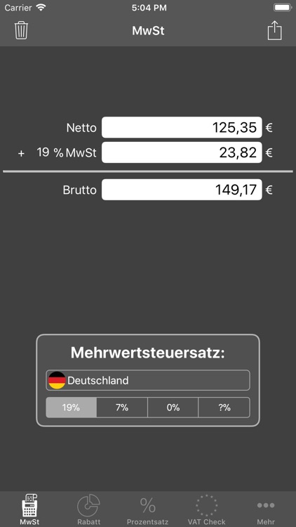 Mobiler Mwst-Rechner screenshot-0