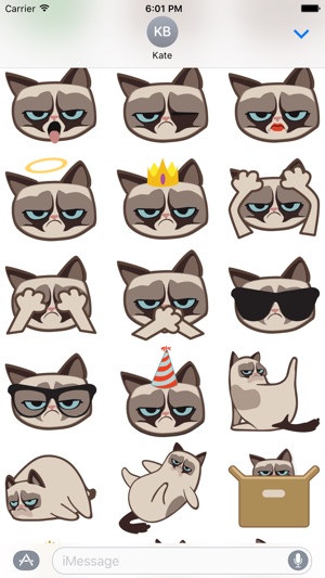 Grumpmoji Grumpy Cat Stickers(圖5)-速報App