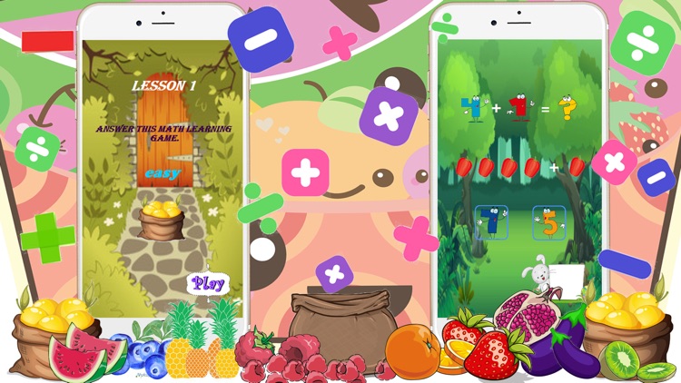 easy learning maths from fruit games