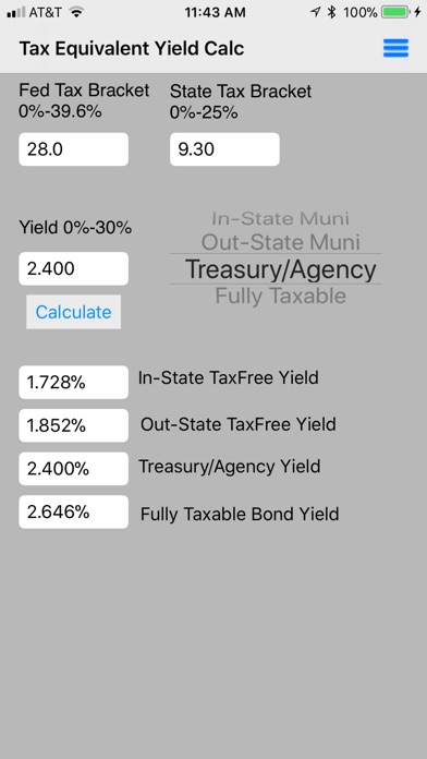Tax Equivalent Yield Calc screenshot 3