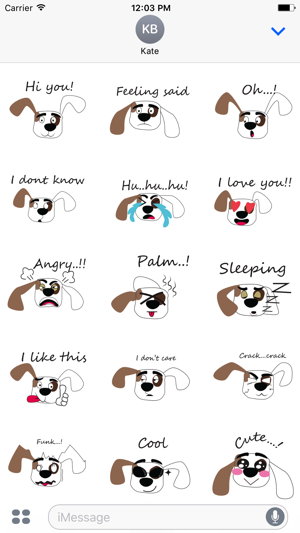 Puppy face emojis(圖1)-速報App