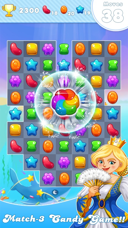 Candy Frozen Match 3 Puzzle screenshot-3