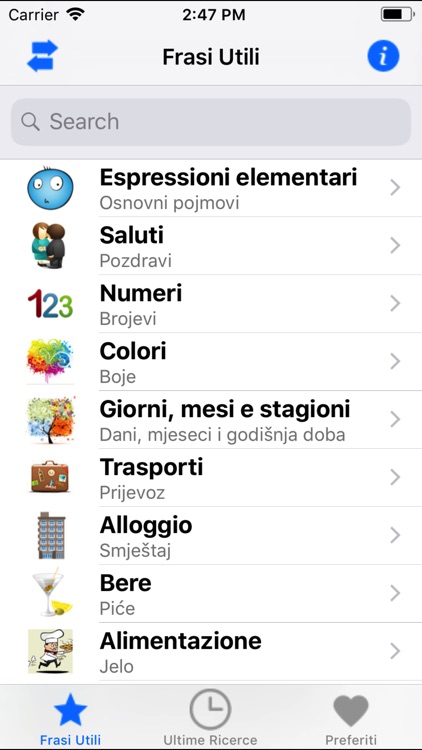 Frasi utili italiano-croato screenshot-4