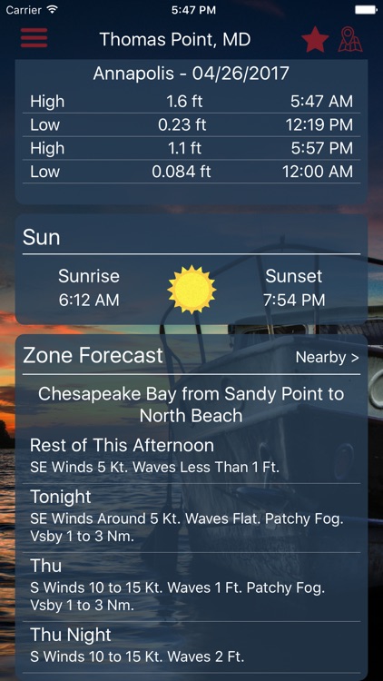 Buoycast: NOAA Marine Forecast