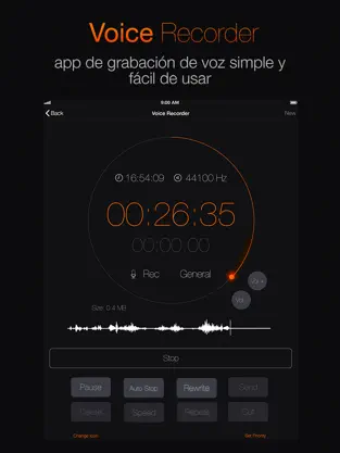 Capture 1 Grabadora voz+ grabación audio iphone