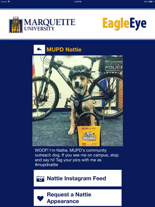 Skærmbillede 8 EagleEye -Marquette University iphone