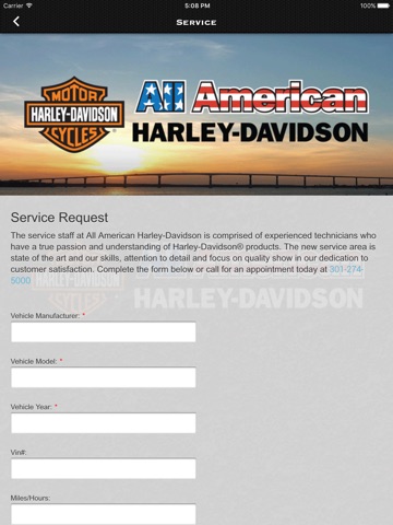 All American Harley-Davidson® screenshot 3