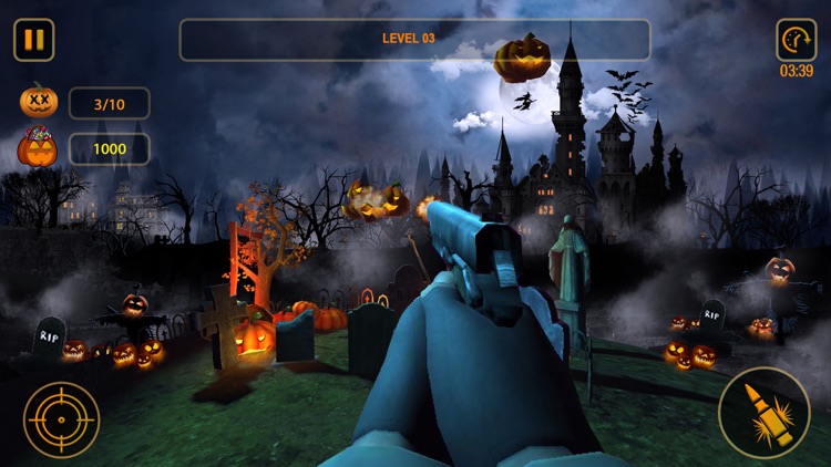 Pumpkin Shooter Game 3D screenshot-3