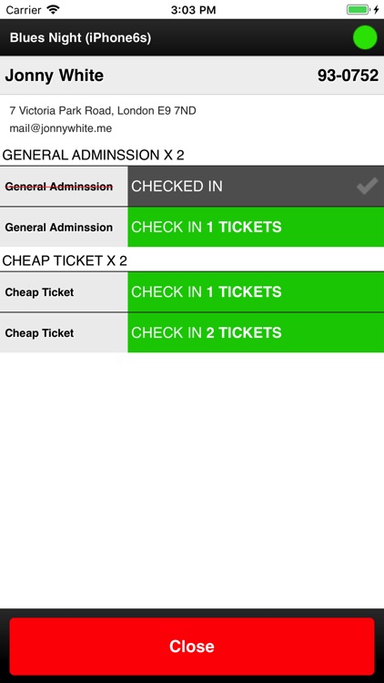 Ticket Tailor Check-in App