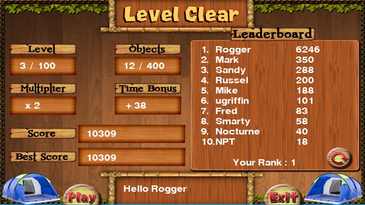 Camp Out Hidden Objects Games