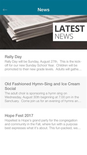 Hope Lutheran Church FWD(圖4)-速報App