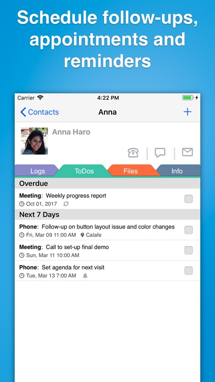 Contacts Journal CRM