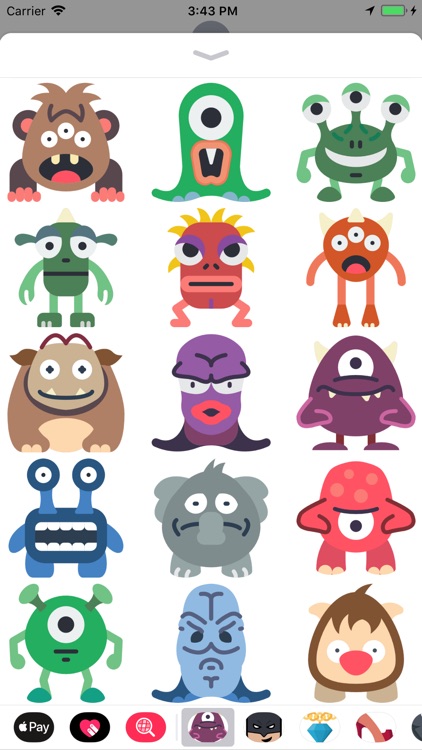 Monsty Cute Monsters Stickers