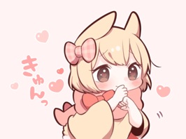 This is a sweetie bunny's sticker