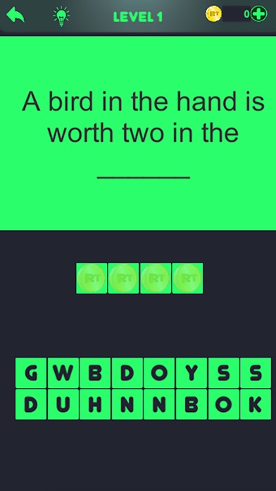 Proverbs fun quiz screenshot 2