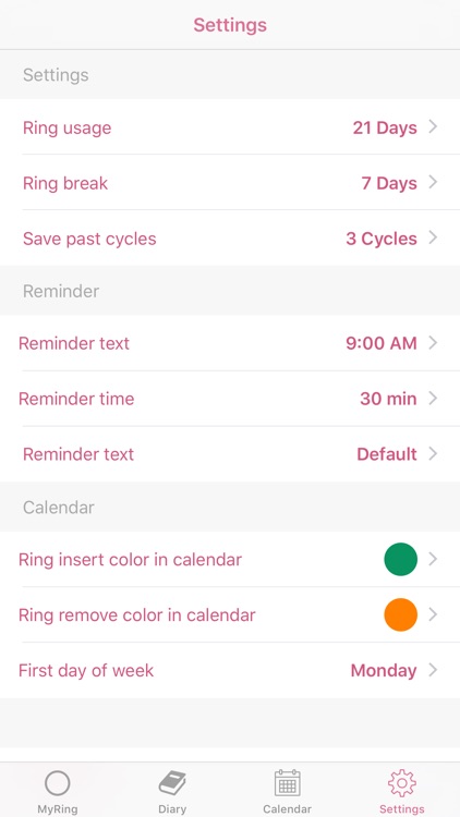 MyRing - contraceptive ring screenshot-9