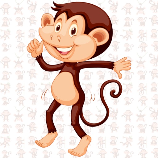 Animated Monkey: Chat Stickers icon