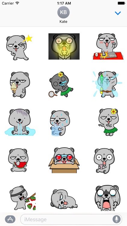 Funny Bear Animated Stickers