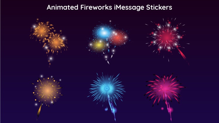 Animated Fireworks Party Text screenshot-4