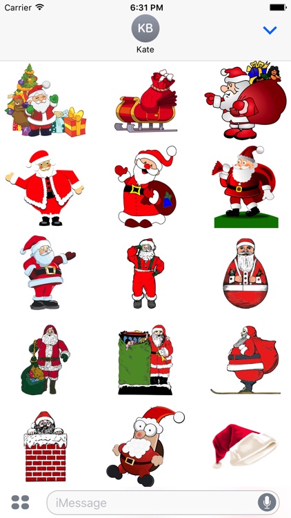 Santa Claus Stickers: HoHoHo