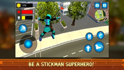 Rope Stickman: Swinging Hero screenshot 2