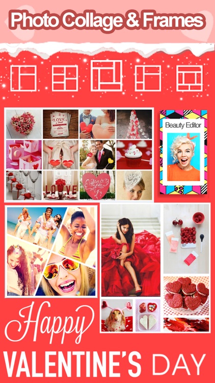 Valentine Photo Collage Frames