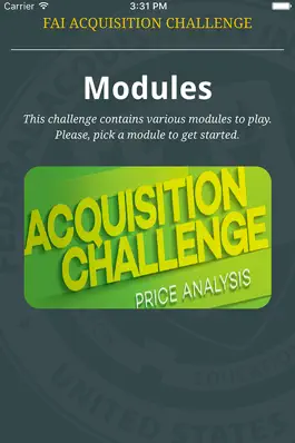 Game screenshot FAI Acquisition Challenge apk