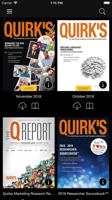 Quirk’s Magazine screenshot 2