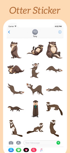 Funny Otters Stickers(圖3)-速報App