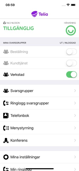 telia touchpoint driftinfo