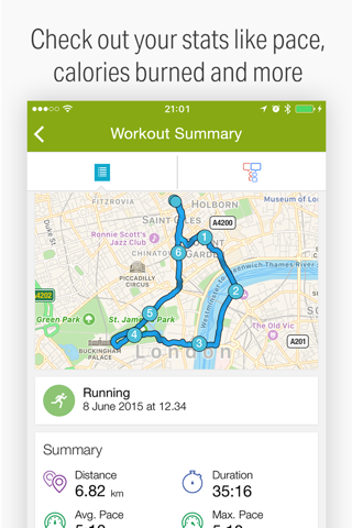 Endomondo screenshot 2