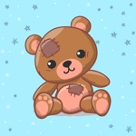 Teddy Bear with Love Sticker