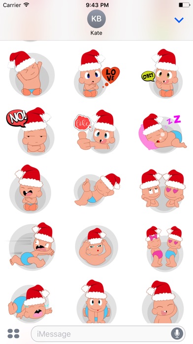 Baby emoji Mery Christmas screenshot 2