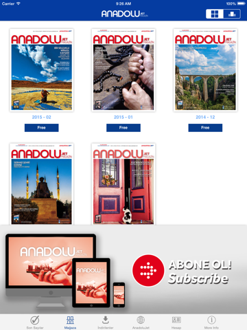 AnadoluJet Magazin - náhled